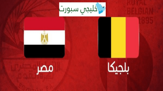 مباراة مصر وبلجيكا